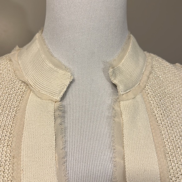 Cream button front cardigan - Picture 3 of 3